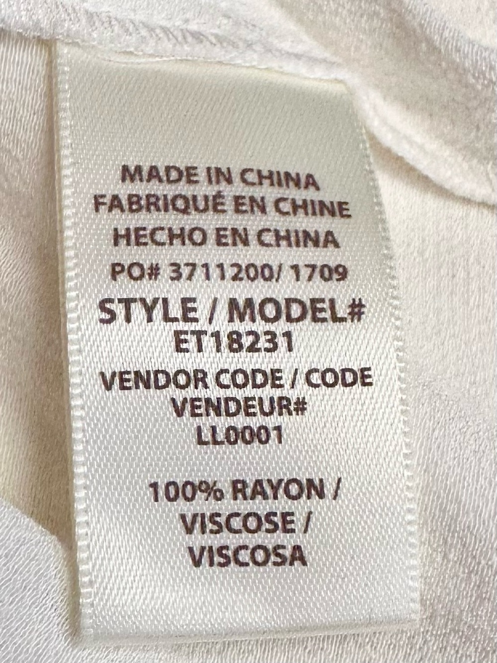 Ella Moss Ivory/Off White Pintuck Keyhole Long Sleeve Blouse Fits XS/S - Picture 10 of 10
